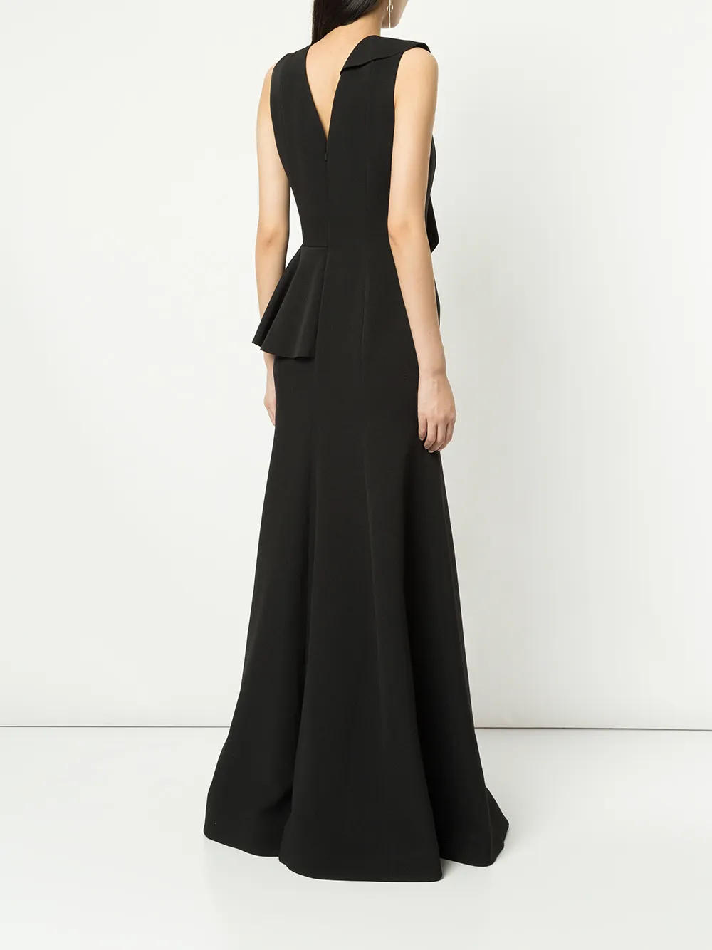 Rachel Gilbert Adeline gown Zwart