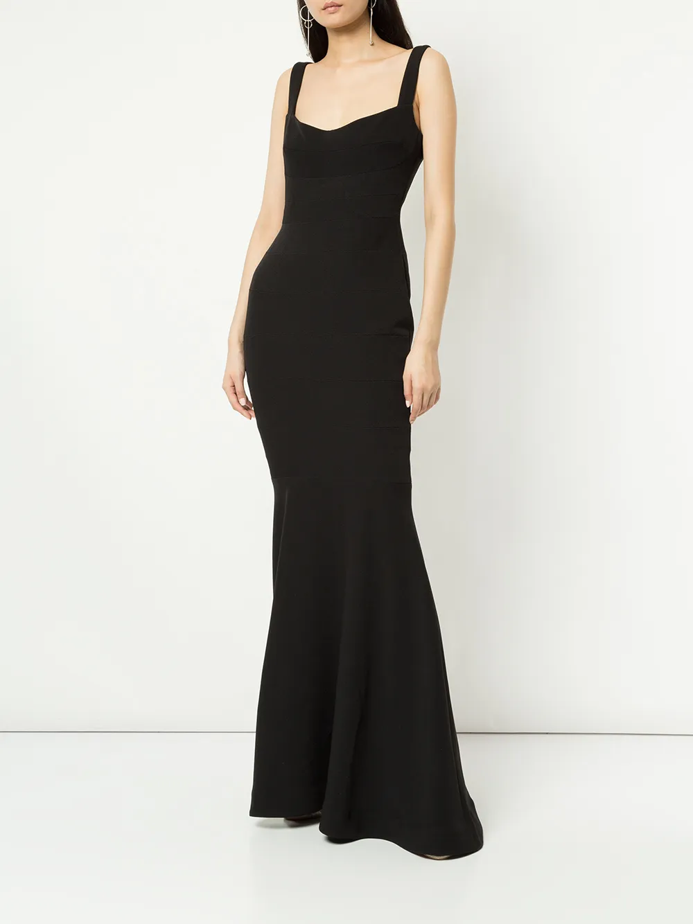 Rachel Gilbert Belina gown - Zwart