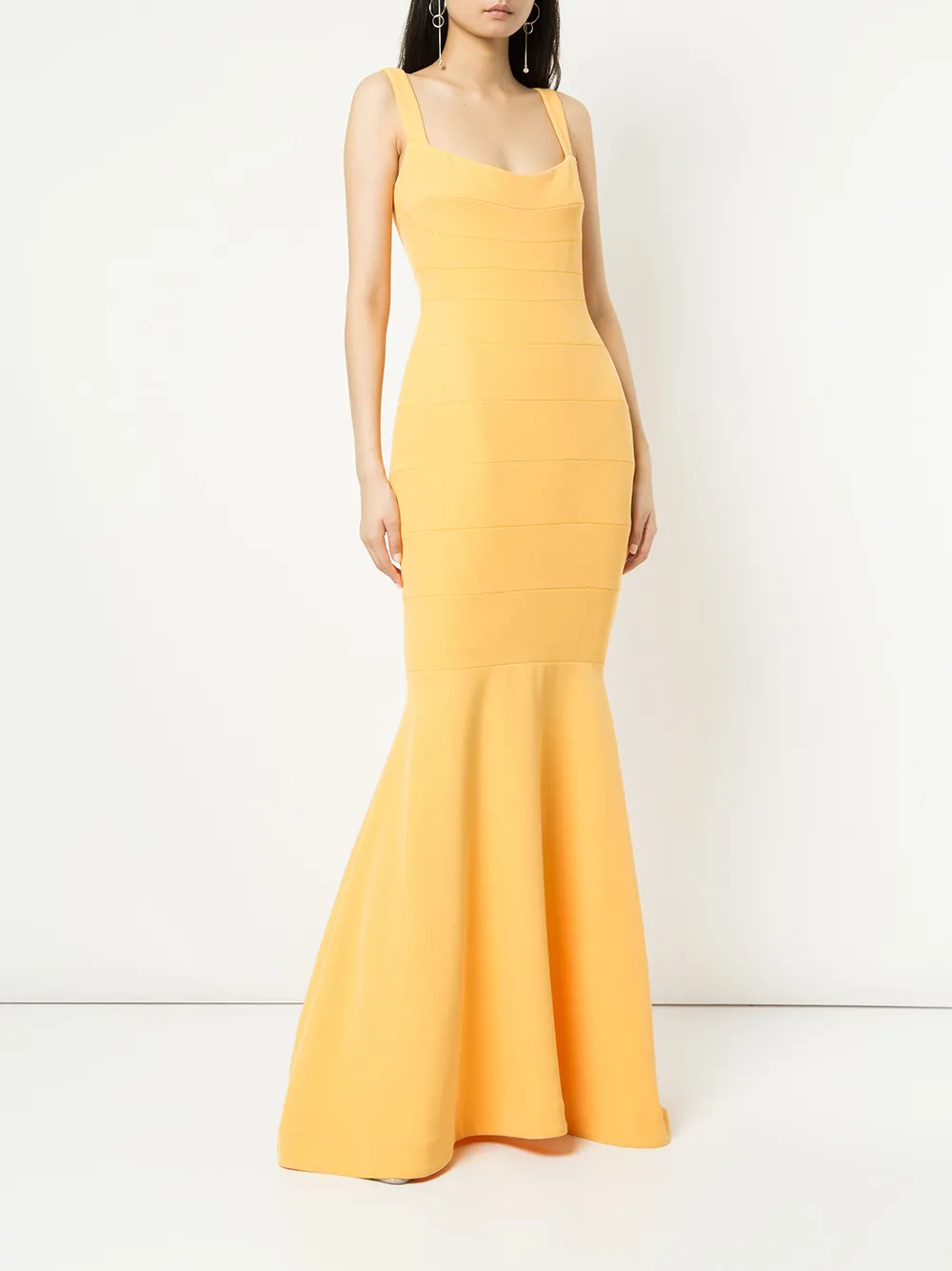 Rachel Gilbert Belina gown - Geel