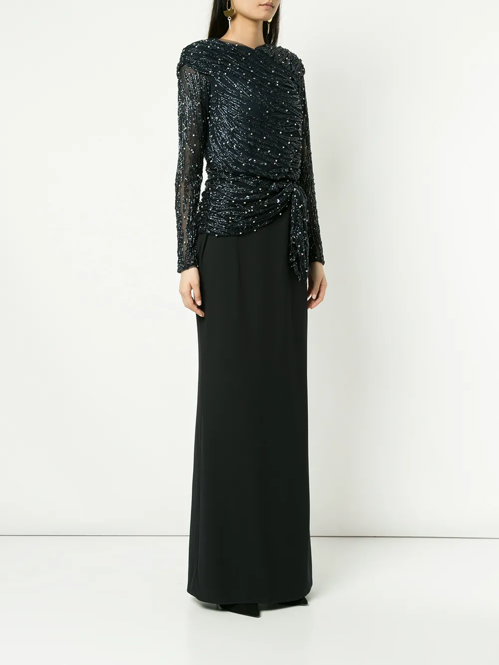 Rachel Gilbert Jamilla gown - Blauw