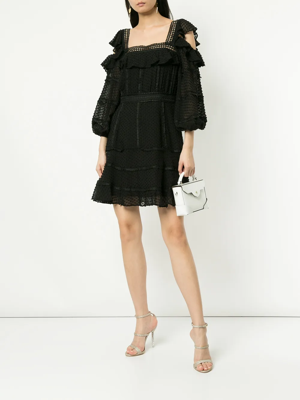 Rachel Gilbert Ollie mini dress - Zwart