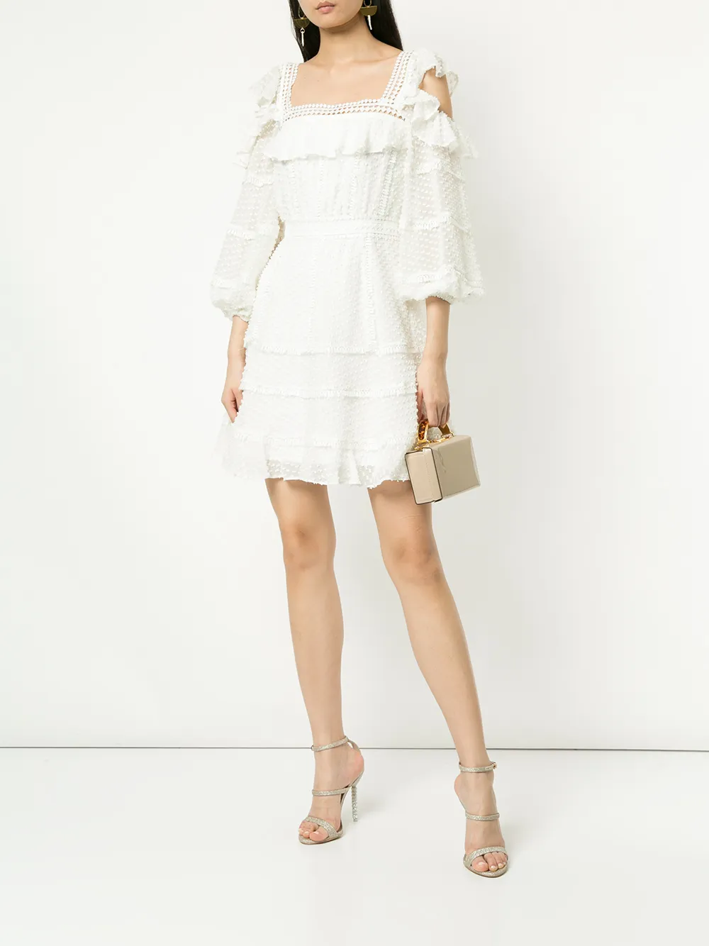 Rachel Gilbert Ollie mini dress - Wit