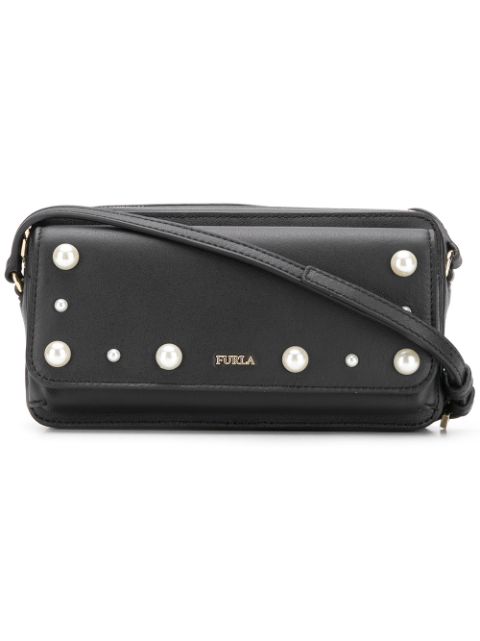 FURLA FURLA PEARLS CROSSBODY BAG - BLACK