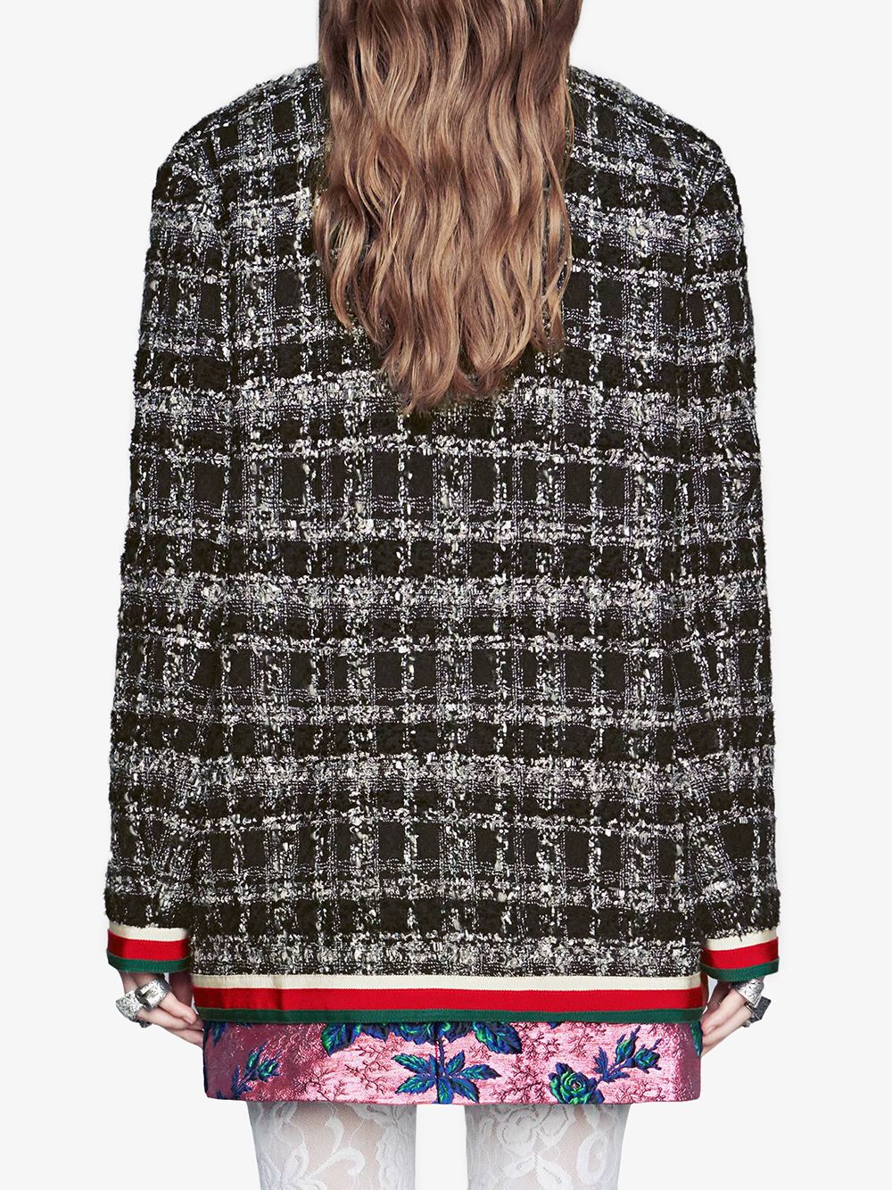 фото Gucci твидовый пиджак
