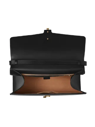 sylvie leather maxi top handle bag