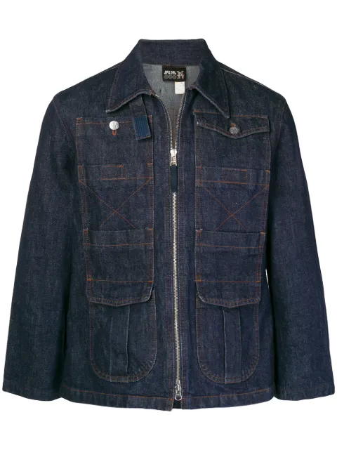Jean Paul Gaultier Pre-Owned zipped denim jacket