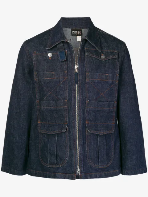 Jean Paul Gaultier Pre-Owned zipped denim jacket