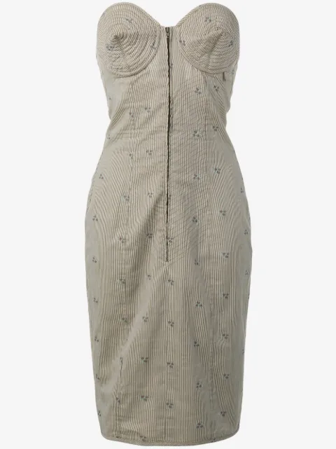 Jean Paul Gaultier Pre-Owned 1985 striped bustier dress