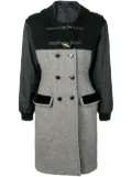 Jean Paul Gaultier Pre-Owned hooded double-breasted coat - Grey