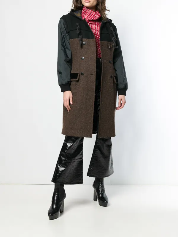 Jean Paul Gaultier Pre-Owned フーデッド ダブルコート | ブラウン