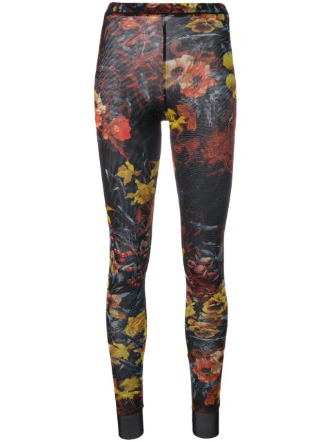 Jean Paul Gaultier Pre-Owned floral print leggings