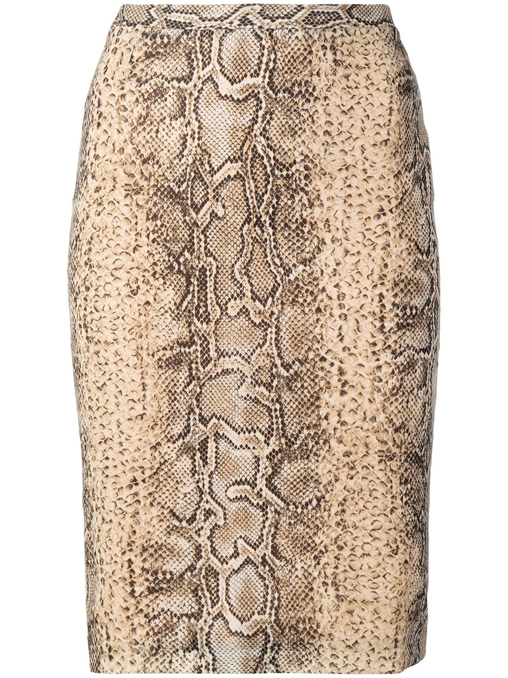 фото Dolce & Gabbana Pre-Owned юбка-карандаш с эффектом змеиной кожи
