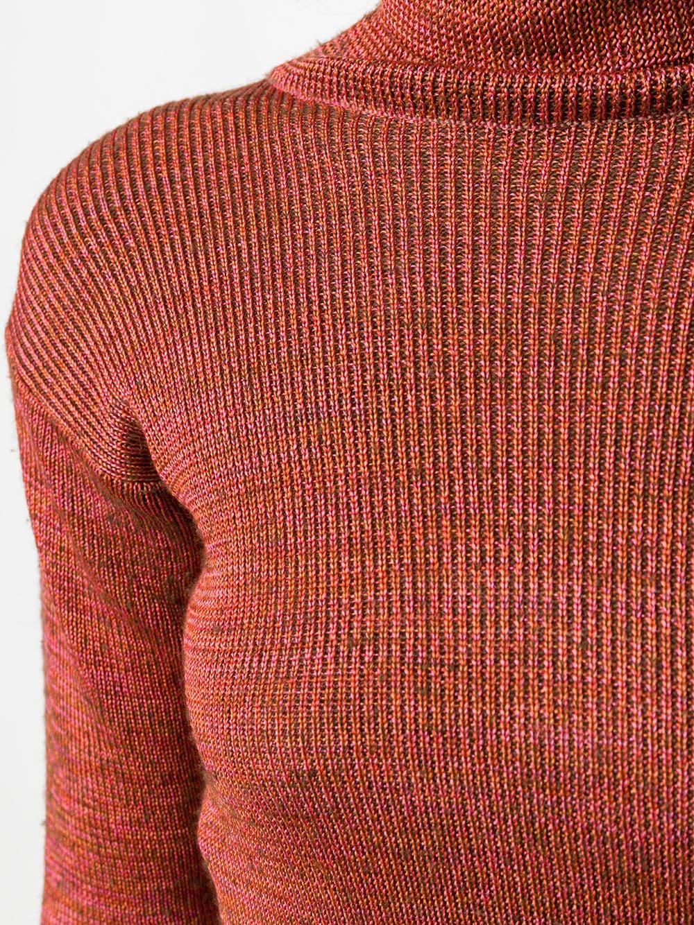Pre-owned Issey Miyake 1970's Turtleneck Jumper In Red
