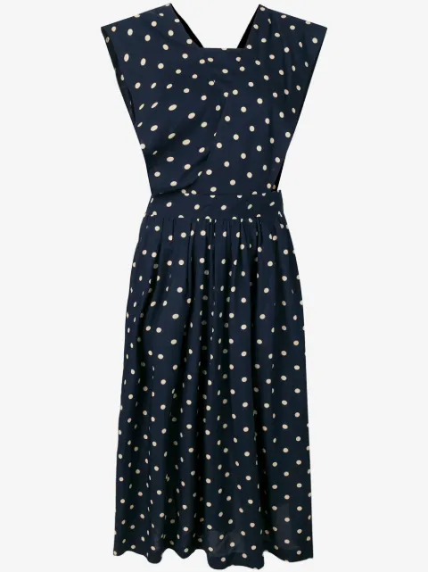 Comme Des Garçons Pre-Owned polka dot midi dress