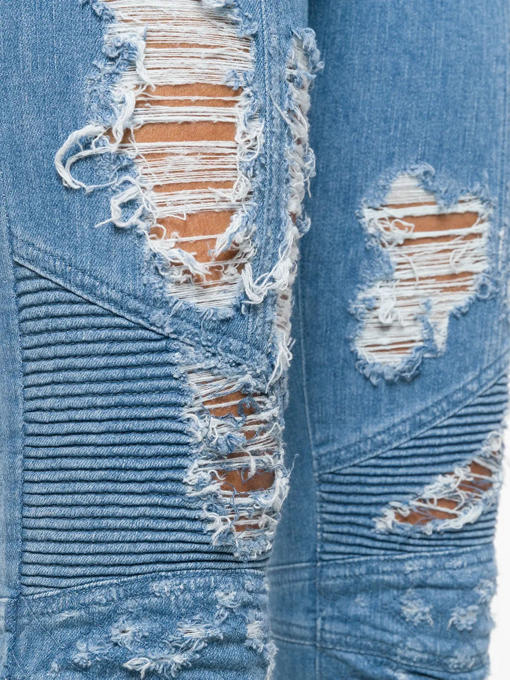 Balmain button-front skinny jeans Blauw