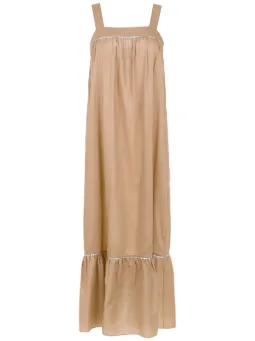 Vestido longo detalhe na alça