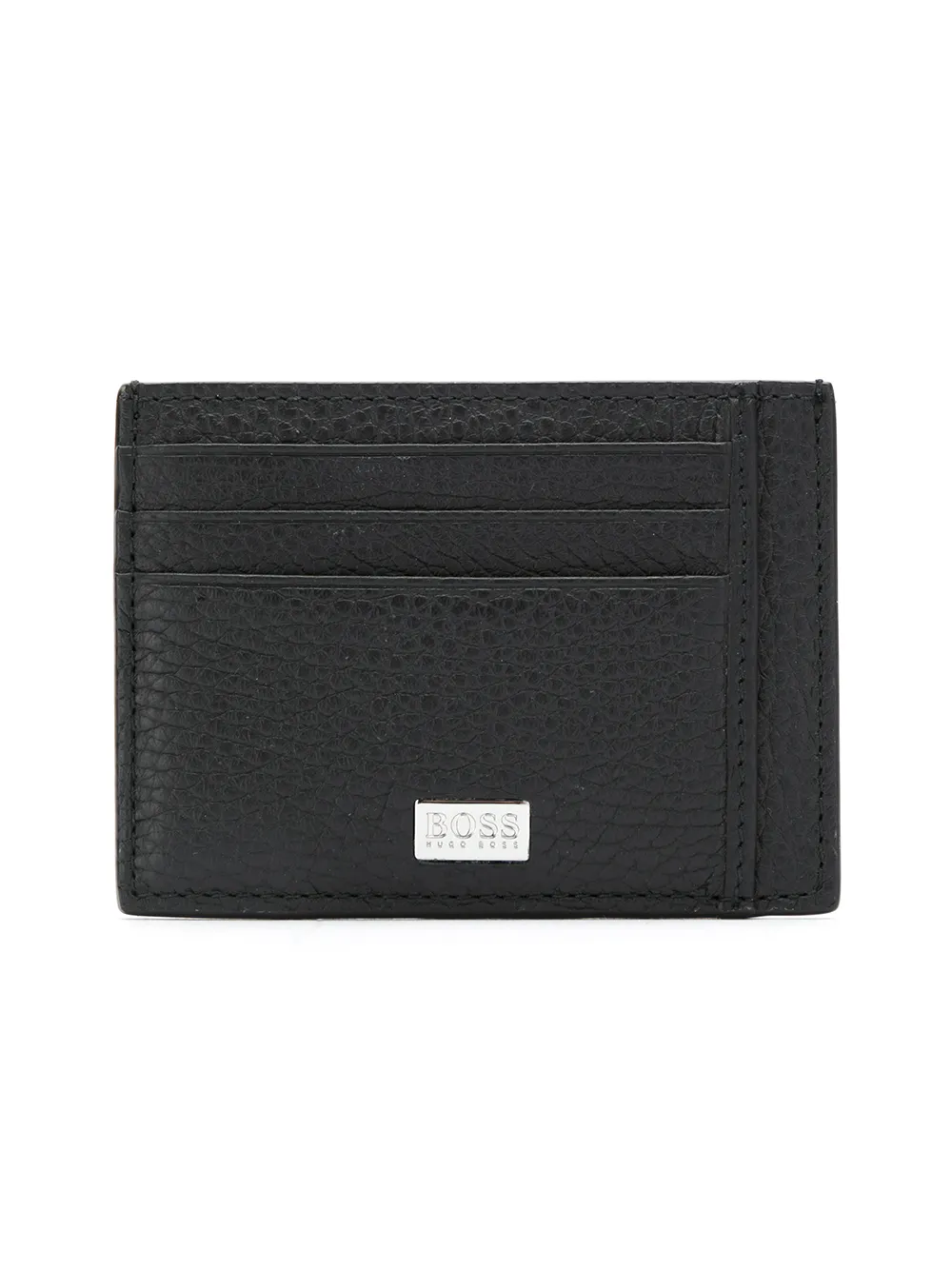Click to view more detailed imagery on our partner's website Hugo Boss Logo Leather Card Holder In Black