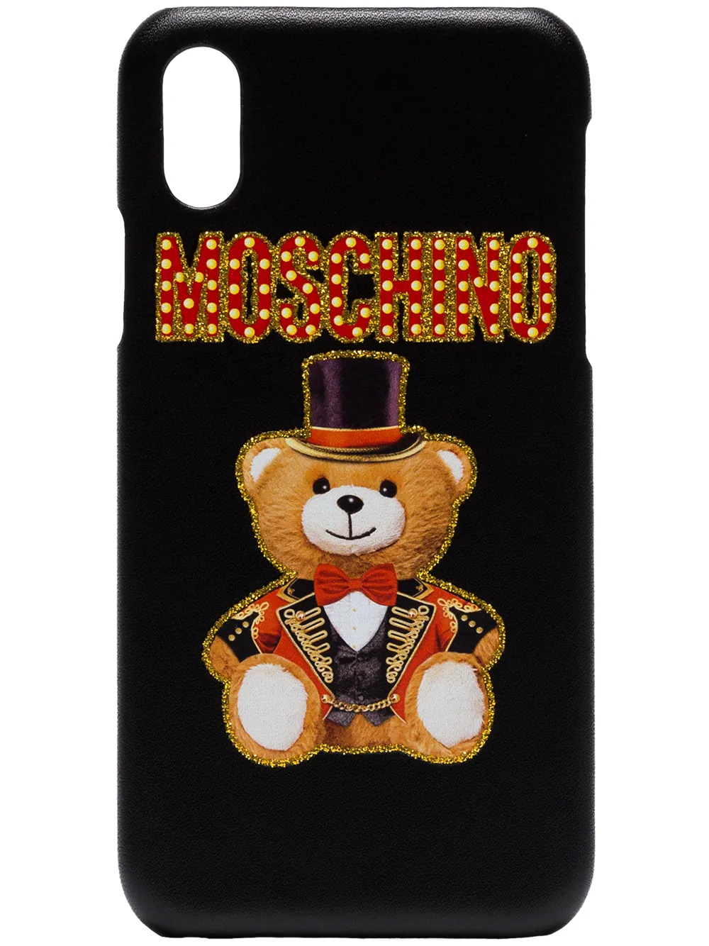 фото Moschino чехол для iPhone X с изображением медведя