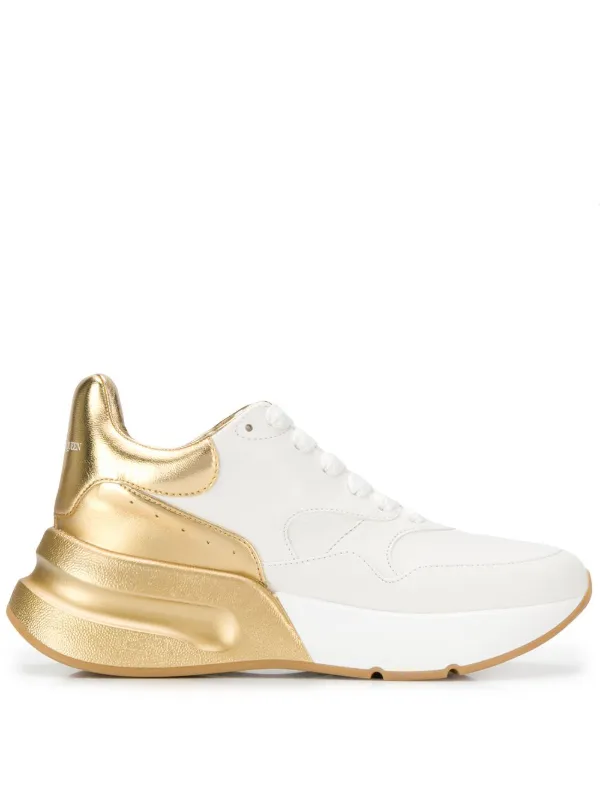 alexander mcqueen white and gold