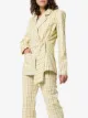 Tibi Belted check jacket