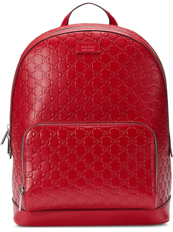 gucci signature leather backpack