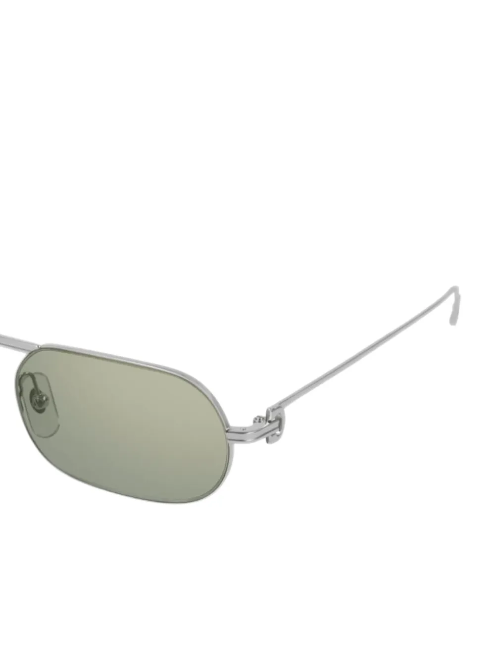 Cartier Eyewear oval frame sunglasses - Zilver
