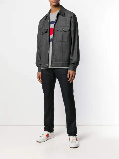JACOB COHEN JACOB COHEN MELANGE KNIT JEANS - BLUE