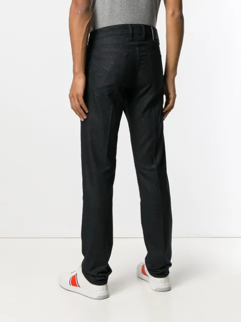 JACOB COHEN JACOB COHEN MELANGE KNIT JEANS - BLUE