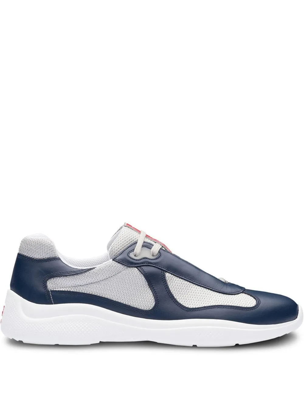 prada leather and technical fabric sneakers