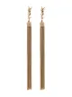 Image 1 of Saint Laurent Loulou chain tassel earrings