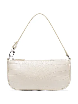 mock croc shoulder bag