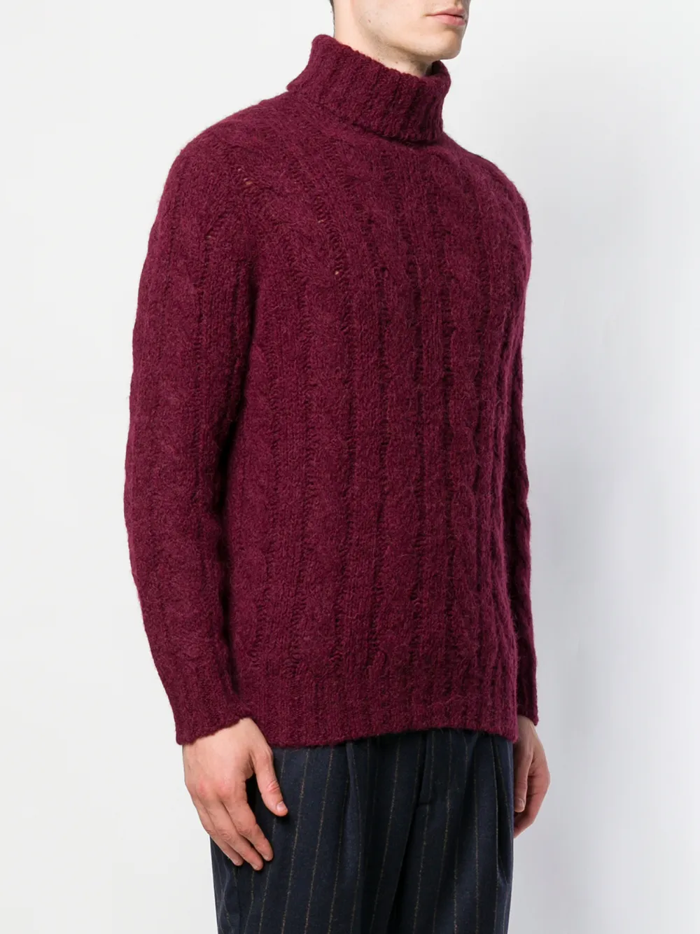 Brunello Cucinelli Cable-knit Jumper In Red
