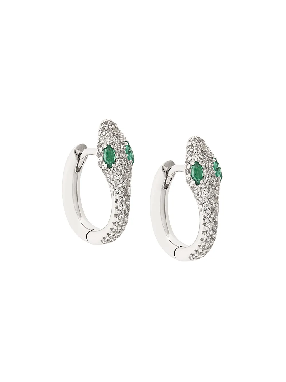 APM Monaco Serpentine hoop earrings | Silver | Image 1