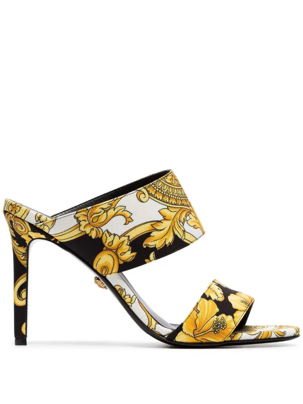 versace clear mules