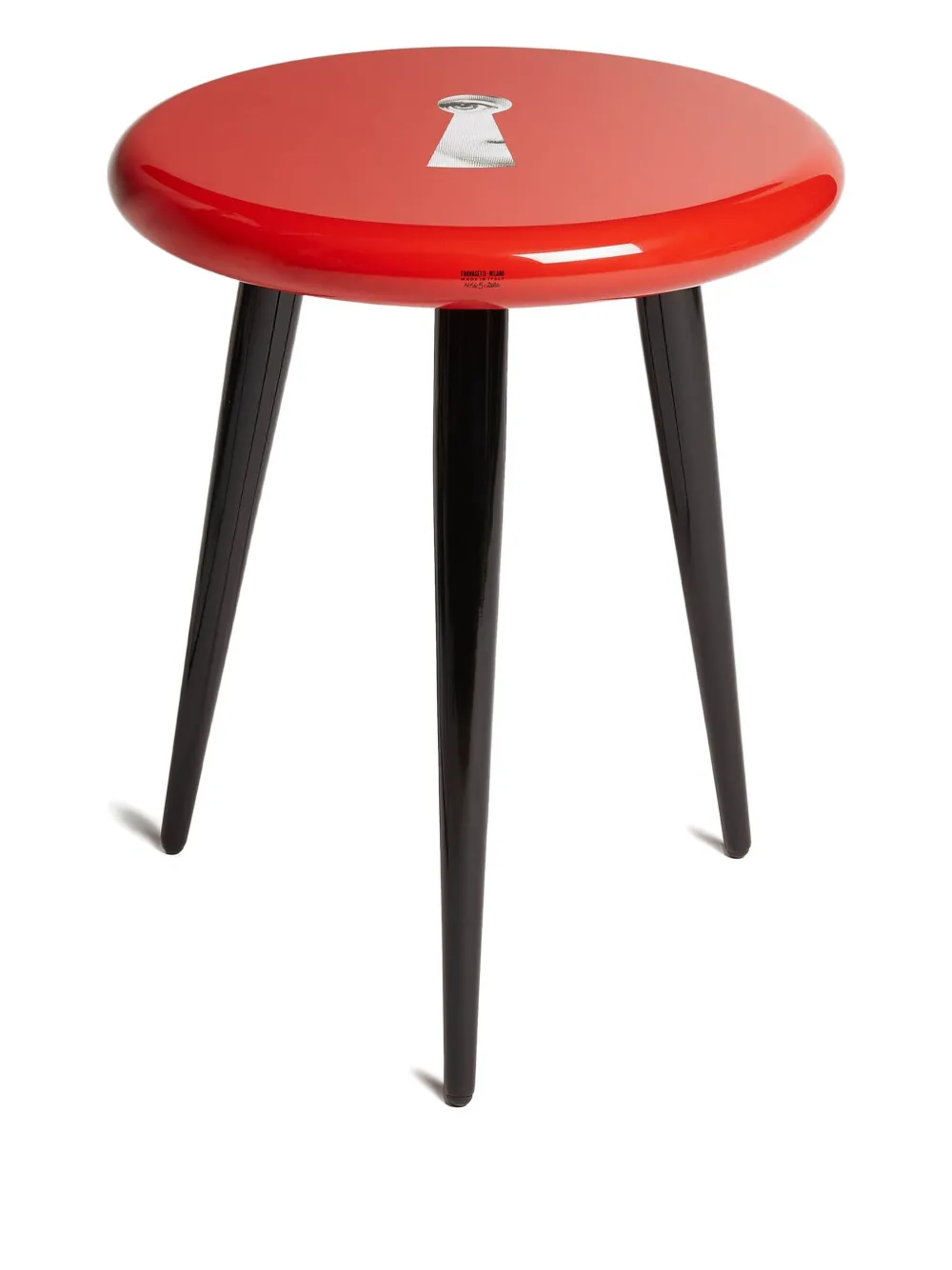 Fornasetti Keyhole stool | Red | Image 1