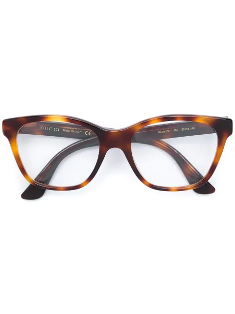 Gucci Eyewear crystal-embellished square-frame glasses