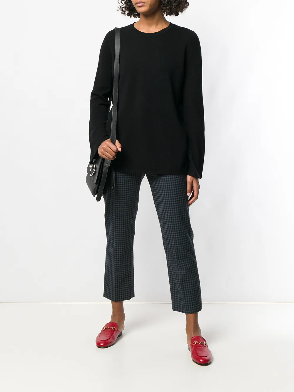 Allude getailleerde trui Zwart