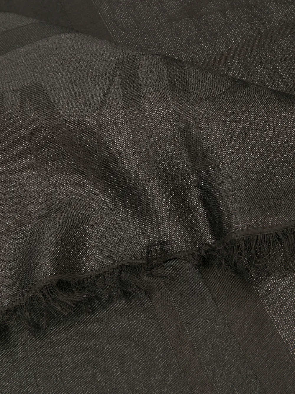 Emporio Armani oversized sjaal met logo Zwart