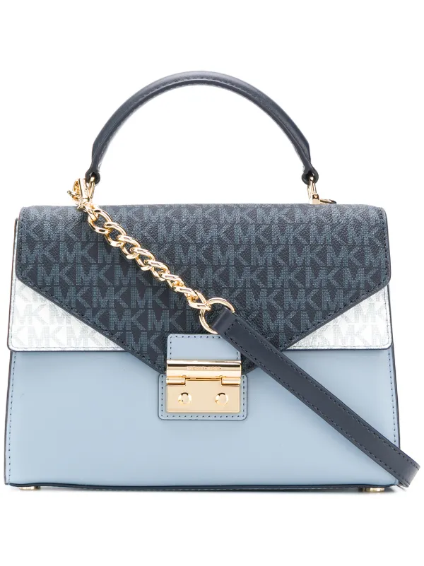 Michael Michael Kors Sloan Liten satchel väska Med Logotyp Michael Michael Kors Sloan Liten satchel väska Med Logotyp