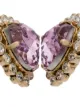 Anton Heunis pink heart crystal earrings
