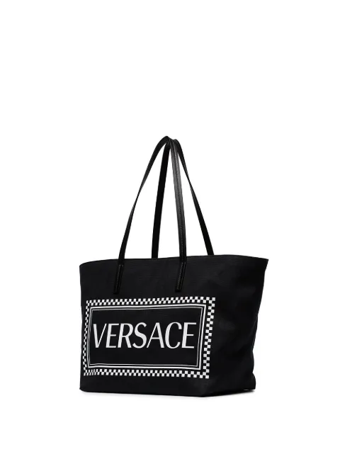 black versace tote bag