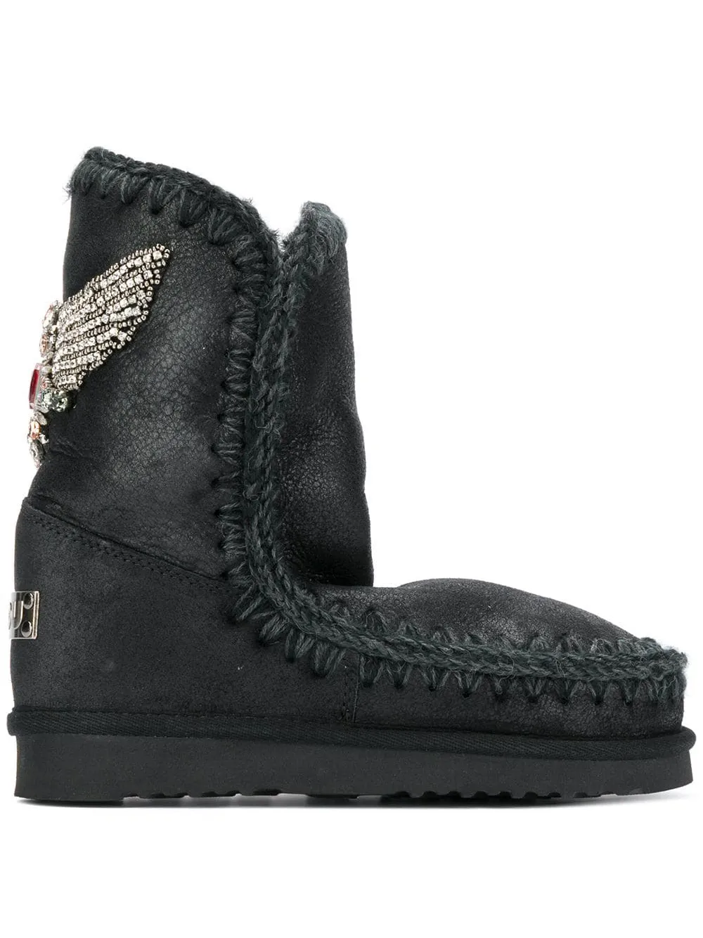 Mou Eskimo eagle patch boots £276 Mou Eskimo eagle patch boots £276