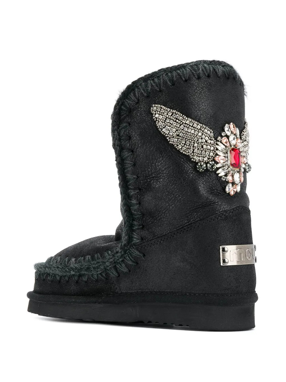 Mou Eskimo eagle patch boots £276 Mou Eskimo eagle patch boots £276
