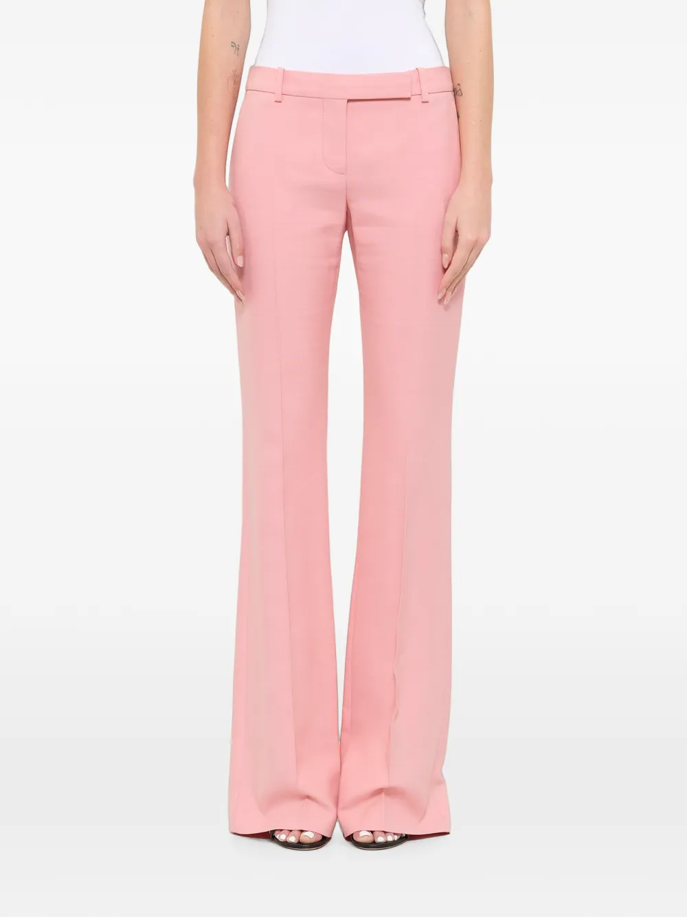 Alexander McQueen Hose mit ausgestelltem Bein - Rosa