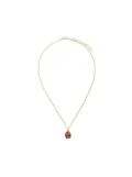 True Rocks Red Skull pendant necklace - Gold