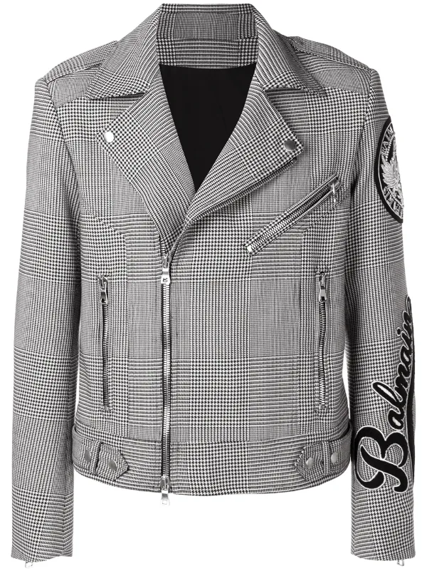 houndstooth check jacket