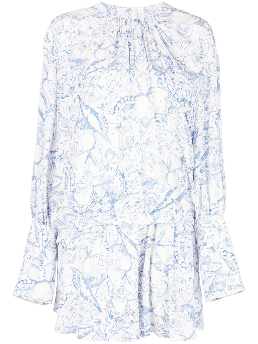 Tibi Dresses TIBI TOILE SHORT SHIRT DRESS - BLUE