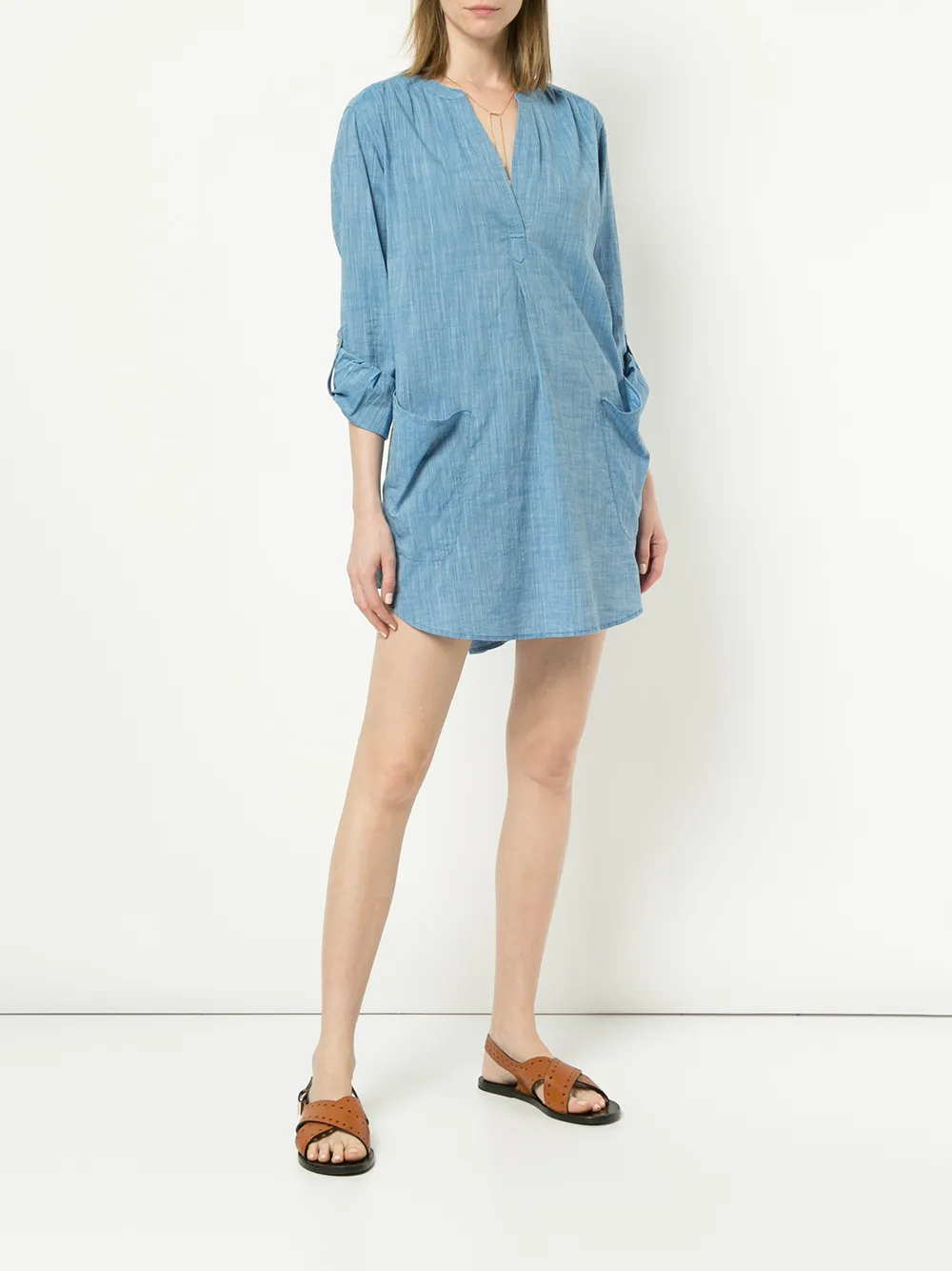 Seafolly Boyfriend Beach Shirt Blauw
