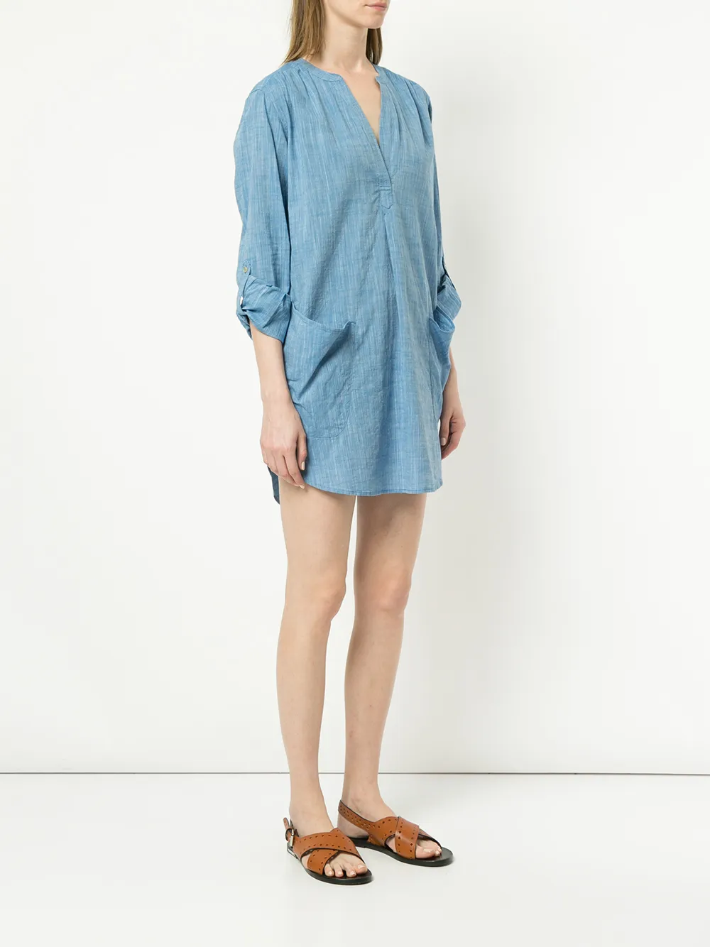 Seafolly Boyfriend Beach Shirt Blauw