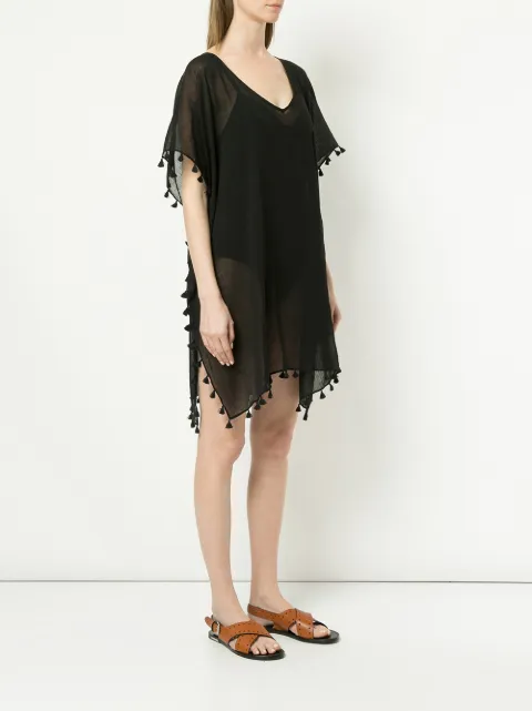 Seafolly Future Tribe Amnesia Kaftan Cover-up In Black
